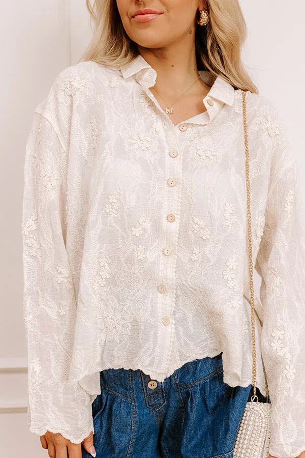 Delicate Details Embroidered Button Up sold by Impressions product image thumbnail 3