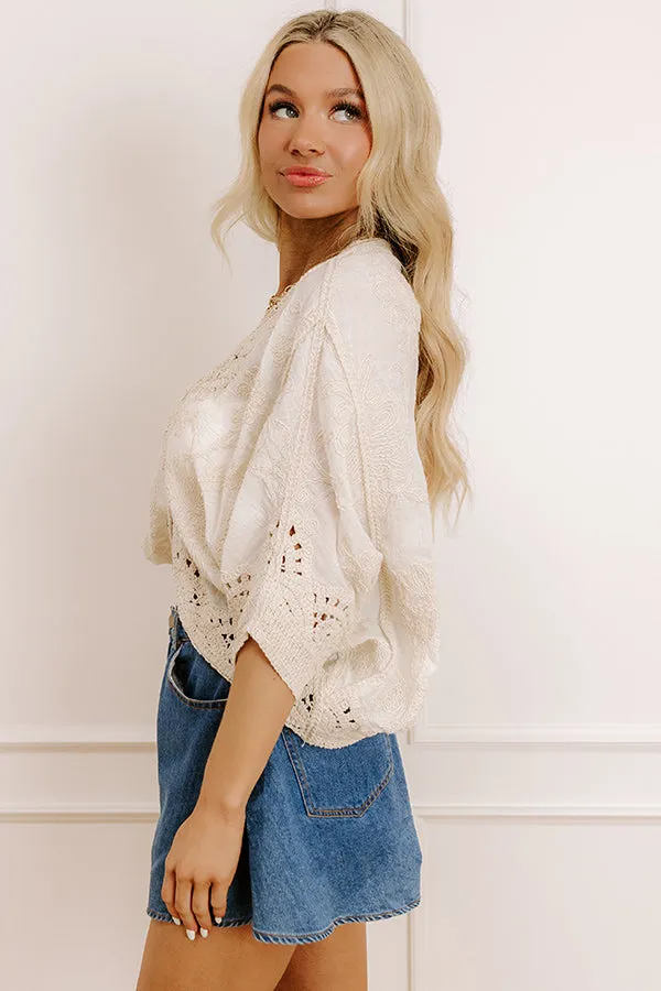 Feeling Dreamy Crochet Button Up sold by Impressions product image thumbnail 4