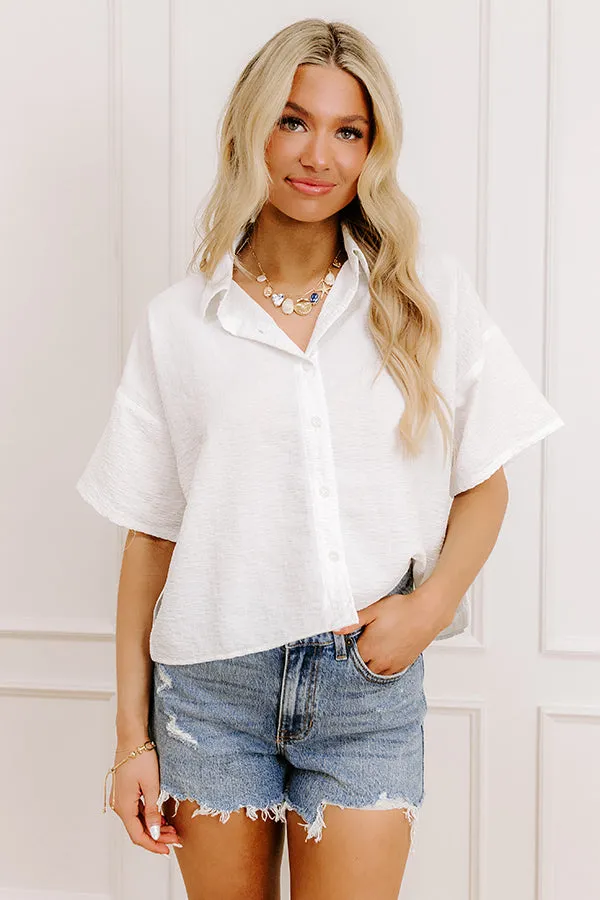 Little Coastal Town Button Up sold by Impressions