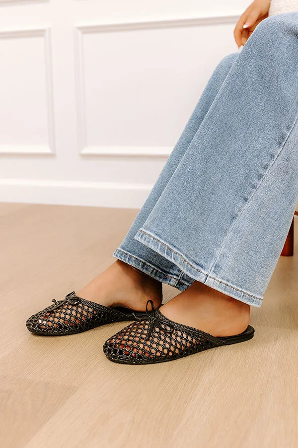 The Elsie Faux Leather Woven Flats in Black sold by Impressions product image thumbnail 3
