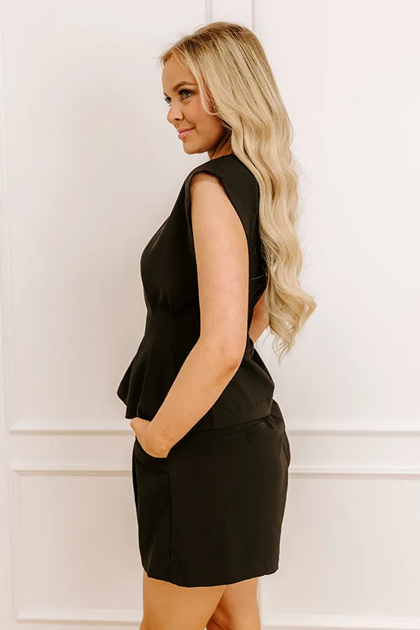 First Class Moment Pleated Top in Black sold by Impressions product image thumbnail 3