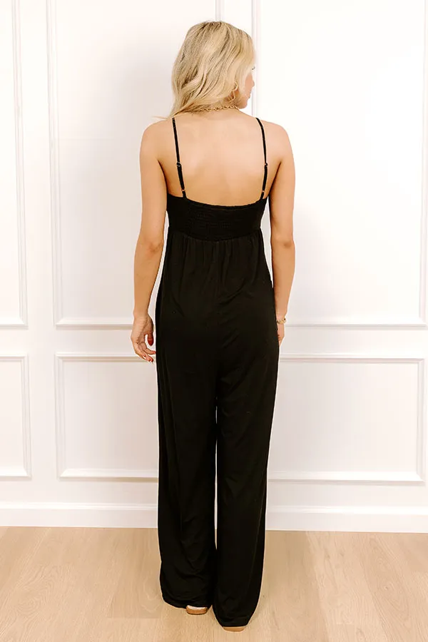 Block Party Ready Wide Leg Jumpsuit in Black sold by Impressions product image thumbnail 4
