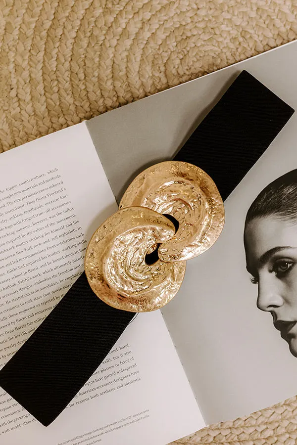 Art Deco District Stretch Belt in Black sold by Impressions product image thumbnail 2