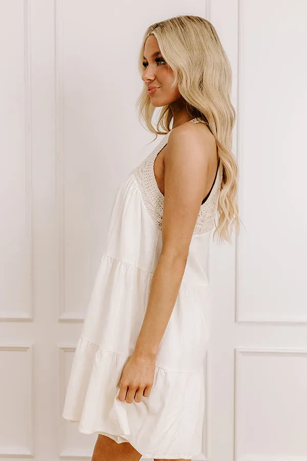 Tuscan Villa Crochet Mini Dress sold by Impressions product image thumbnail 5