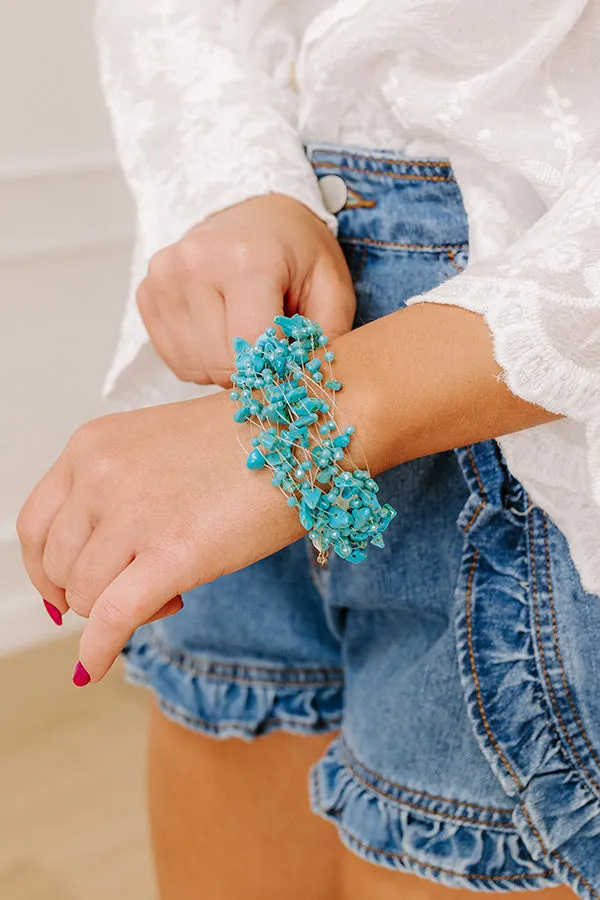 Final Touch Layered Bracelet in Turquoise sold by Impressions product image thumbnail 2