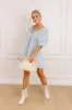 Sweetest Smile Denim Romper in Light Wash sold by Impressions