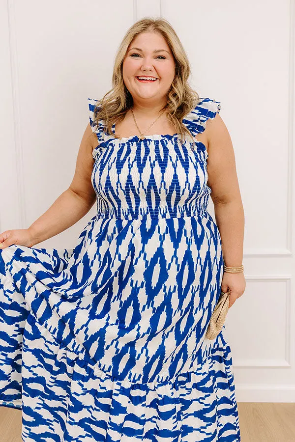 Brunch In Capri Smocked Midi Dress Curves sold by Impressions product image thumbnail 2