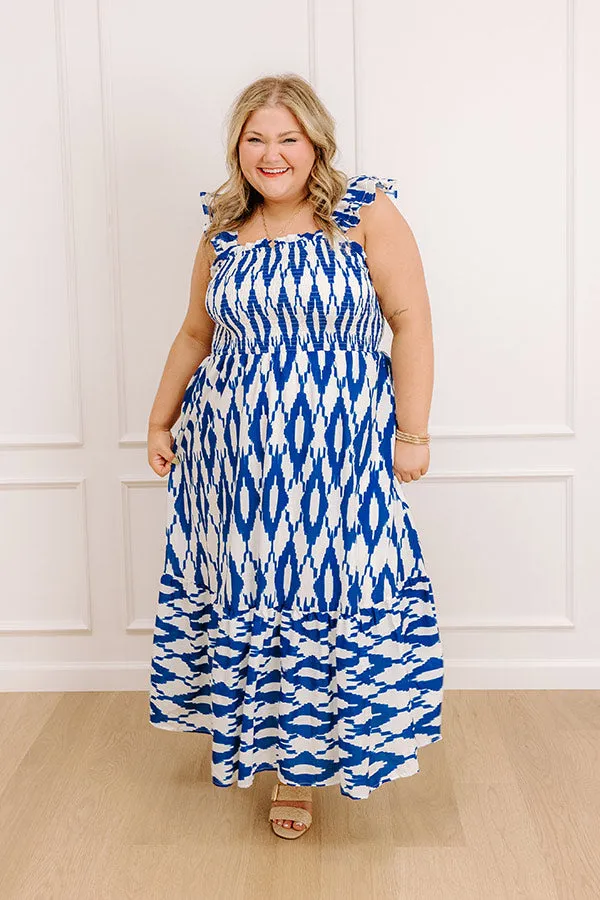 Brunch In Capri Smocked Midi Dress Curves sold by Impressions product image thumbnail 4