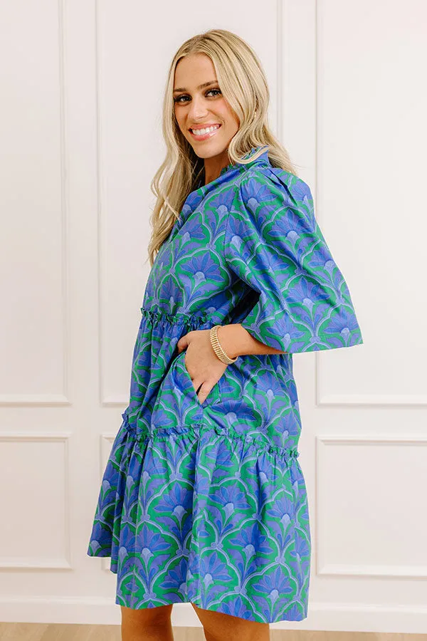 Charmed Feeling Floral Mini Dress in Periwinkle sold by Impressions product image thumbnail 5