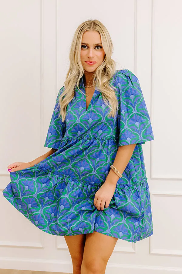 Charmed Feeling Floral Mini Dress in Periwinkle sold by Impressions product image thumbnail 2