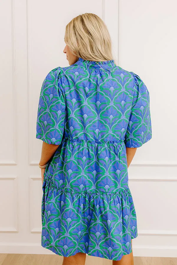 Charmed Feeling Floral Mini Dress in Periwinkle sold by Impressions product image thumbnail 3