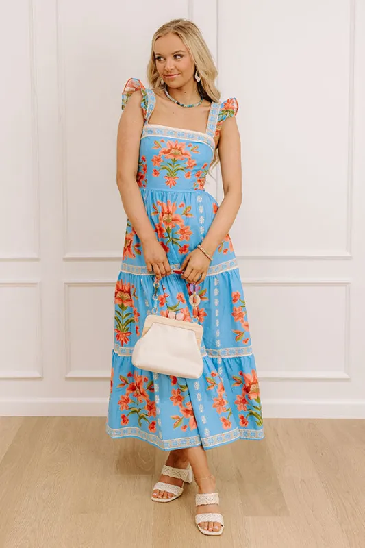 Acapulco Sunshine Floral Midi Dress sold by Impressions