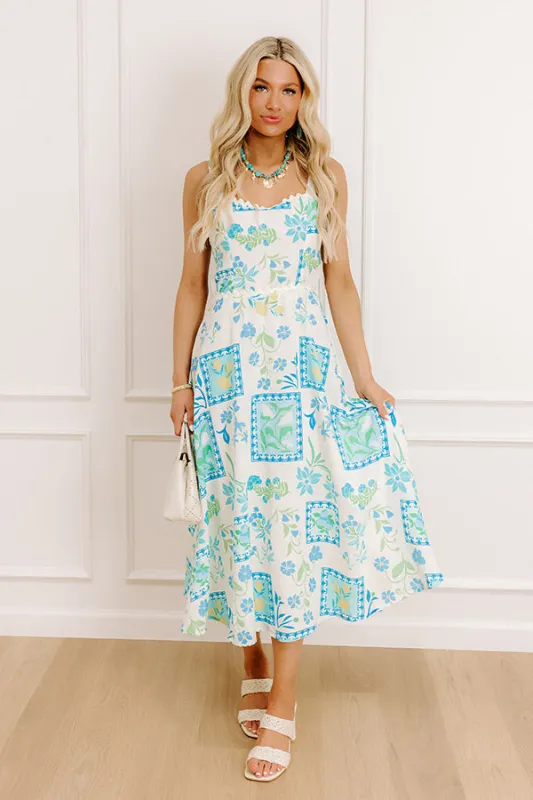 Coastal Charm Floral Midi Dress sold by Impressions