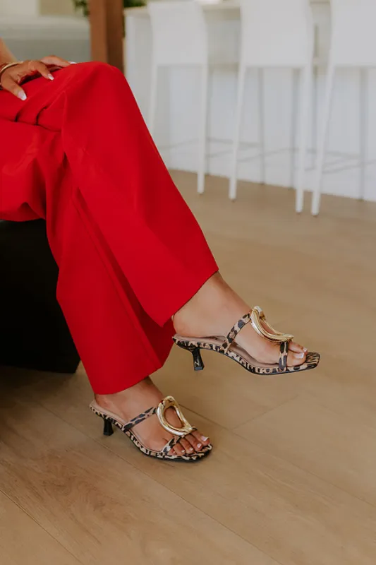 The Stella Faux Leather Heel in Leopard sold by Impressions