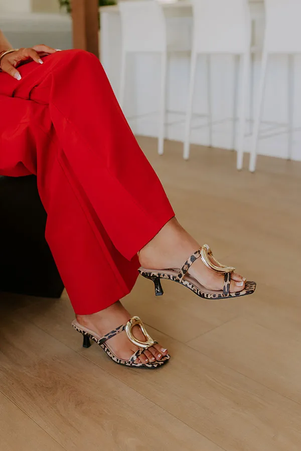 The Stella Faux Leather Heel in Leopard sold by Impressions