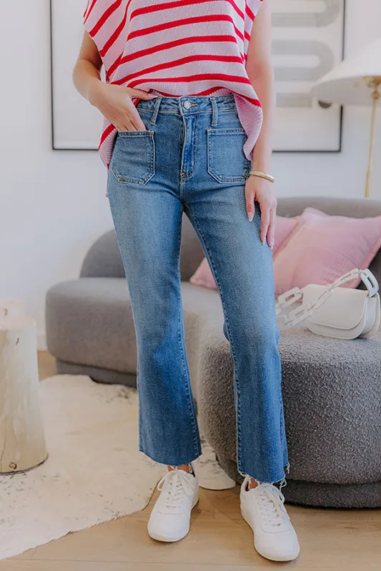 JUST USA Harper Cropped Flare sold by Impressions