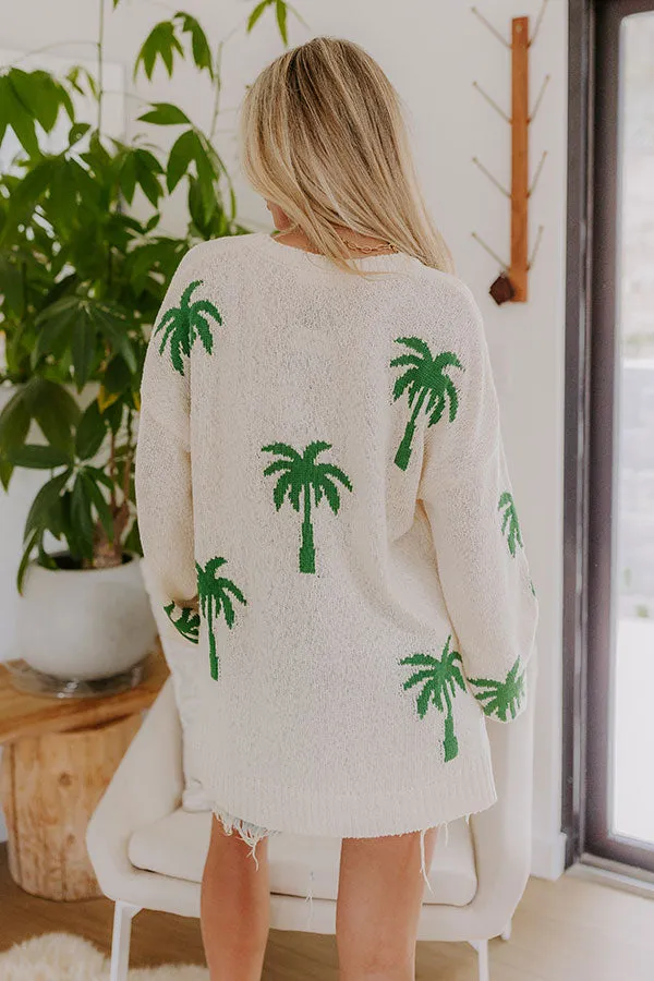 Palms Away Knit Sweater in Cream sold by Impressions product image thumbnail 5