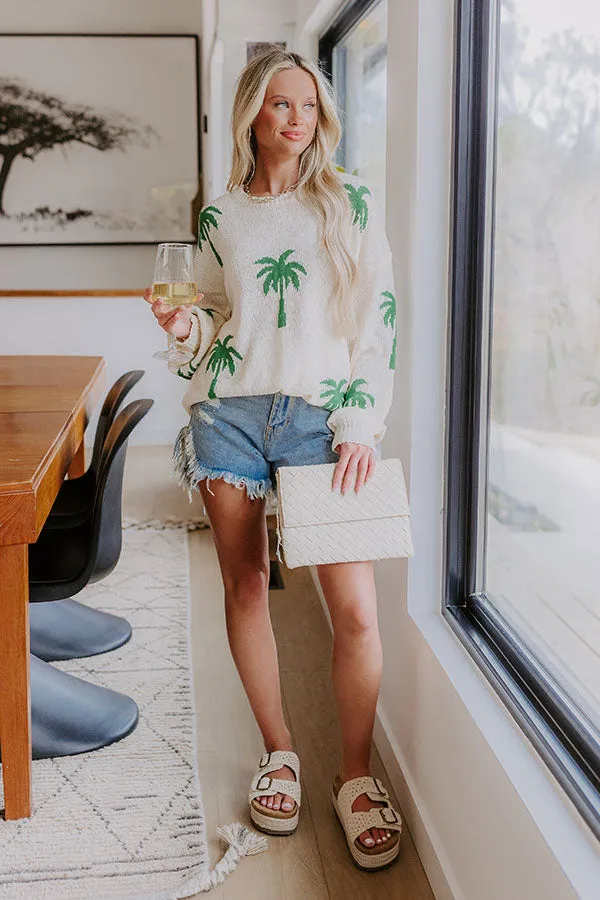 Palms Away Knit Sweater in Cream sold by Impressions product image thumbnail 2