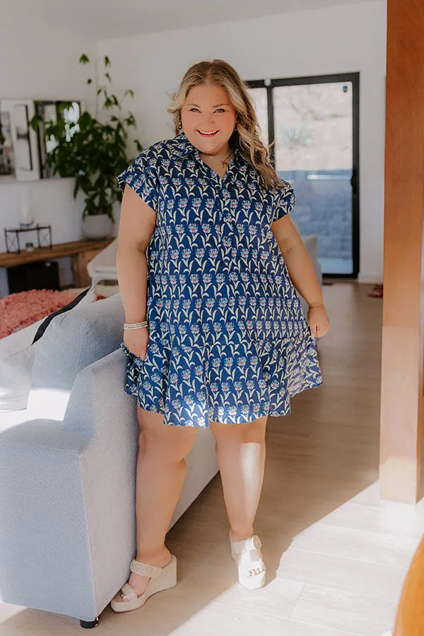 Sweet Serenity Floral Mini Dress Curves sold by Impressions product image thumbnail 3