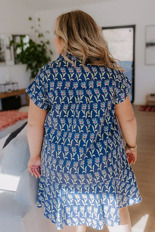 Sweet Serenity Floral Mini Dress Curves sold by Impressions product image thumbnail 4