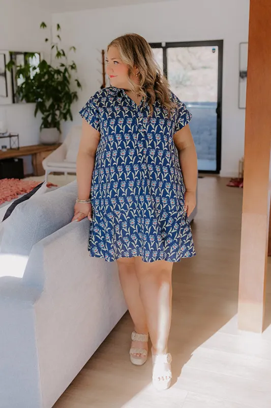 Sweet Serenity Floral Mini Dress Curves sold by Impressions