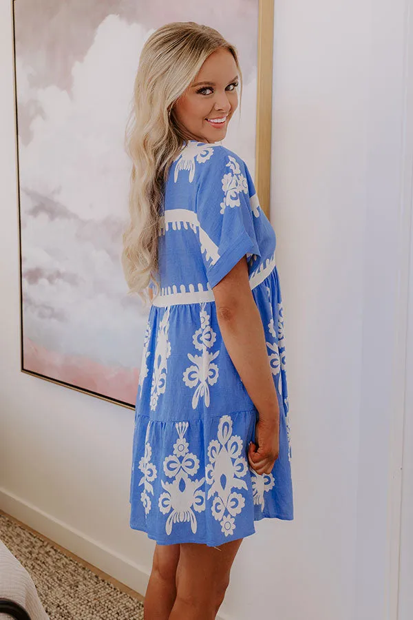 Resort Chic Mini Dress in Sky Blue sold by Impressions product image thumbnail 3