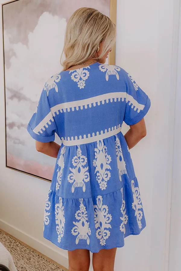 Resort Chic Mini Dress in Sky Blue sold by Impressions product image thumbnail 4