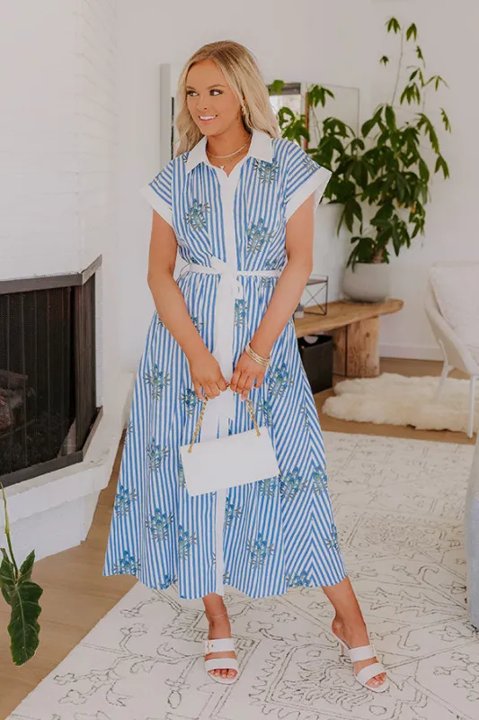 Eucalyptus Fields Button Down Midi Dress sold by Impressions