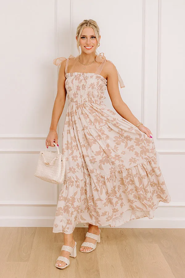 Happy Gatherings Floral Smocked Maxi Dress sold by Impressions product image thumbnail 5