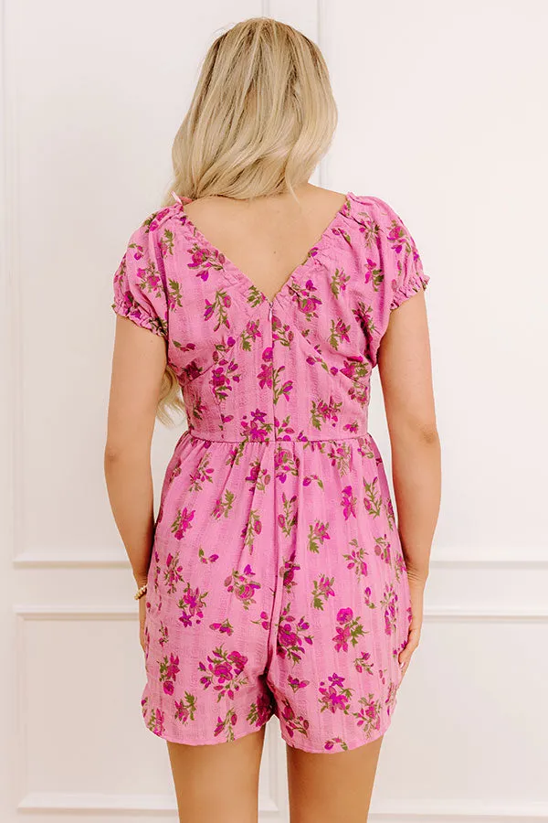 Romance In The Air Floral Romper in Blush sold by Impressions product image thumbnail 5