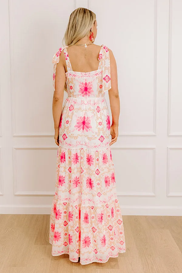 Garden Gala Floral Maxi Dress in Pink sold by Impressions product image thumbnail 5