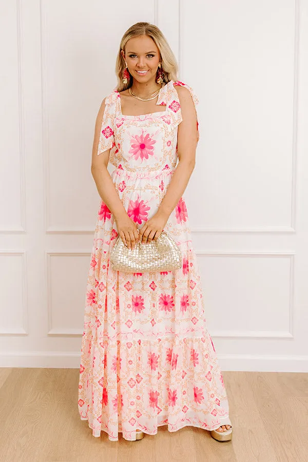 Garden Gala Floral Maxi Dress in Pink sold by Impressions product image thumbnail 4