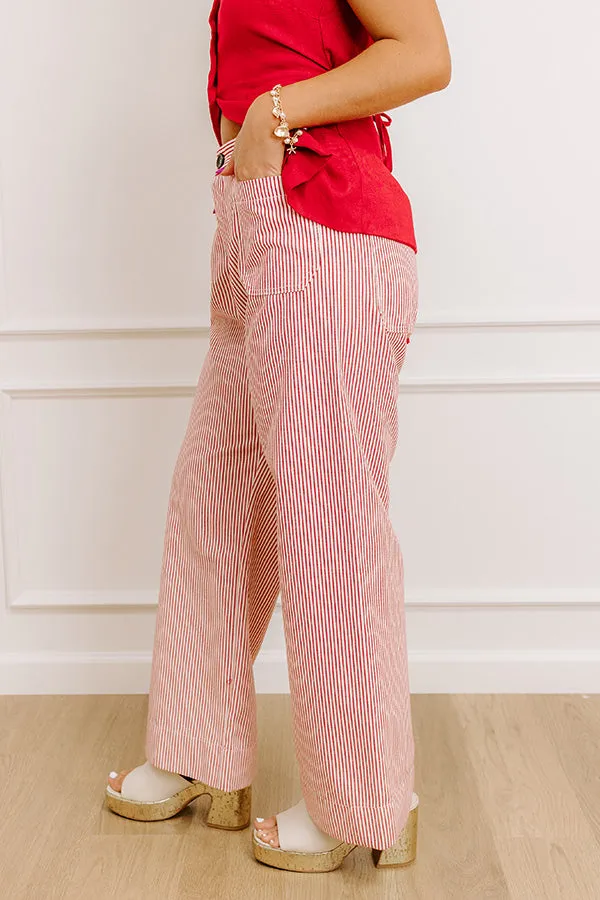 The Millie High Waist Stripe Wide Leg Jean sold by Impressions product image thumbnail 4