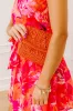 Vacay Mode Embellished Purse in Orange sold by Impressions