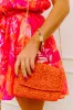 Vacay Mode Embellished Purse in Orange sold by Impressions