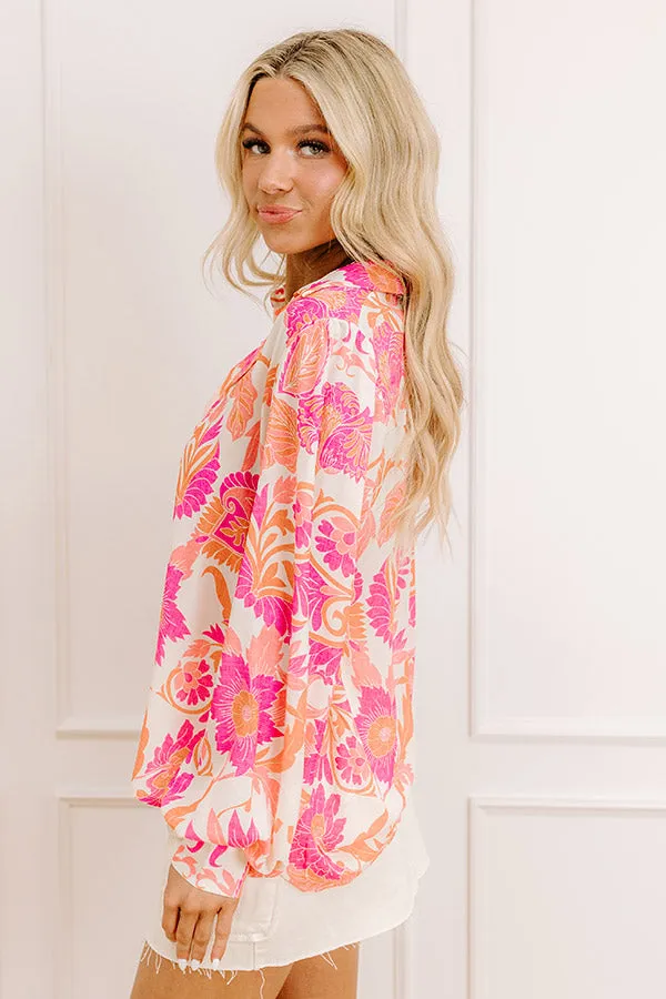 Chic Lifestyle Floral Button Up sold by Impressions product image thumbnail 4