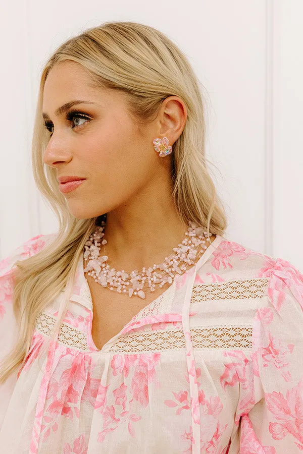 Glowing Smile Iridescent Earrings sold by Impressions