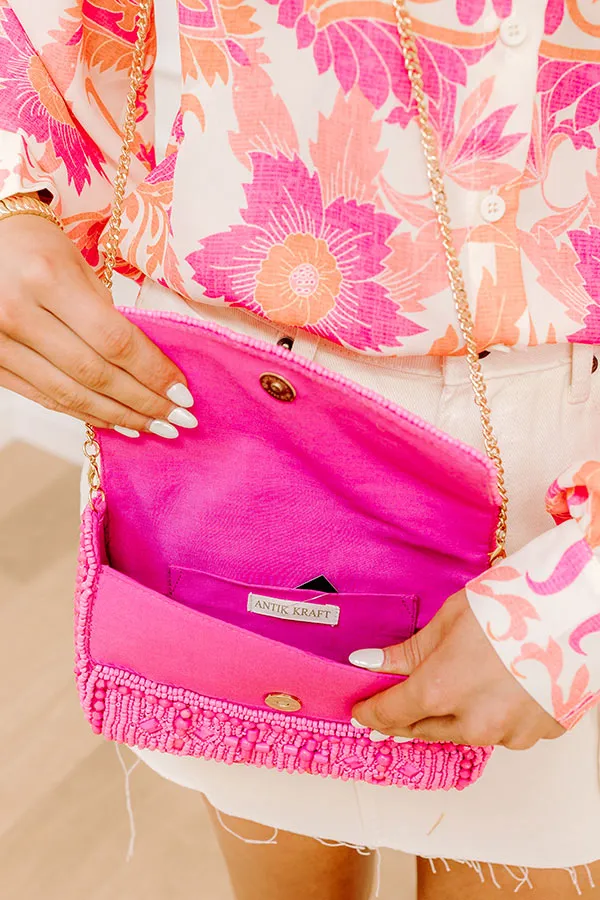 Vacay Mode Embellished Purse in Pink sold by Impressions product image thumbnail 2