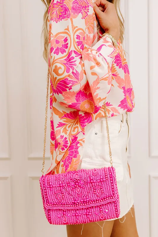 Vacay Mode Embellished Purse in Pink sold by Impressions