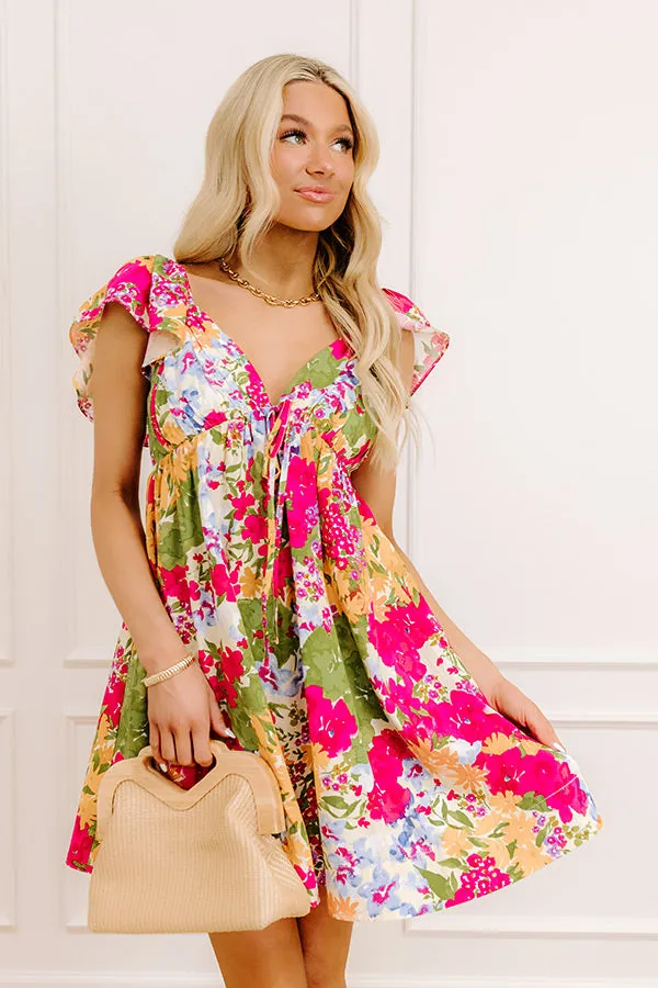 Garden Serenade Floral Mini Dress sold by Impressions