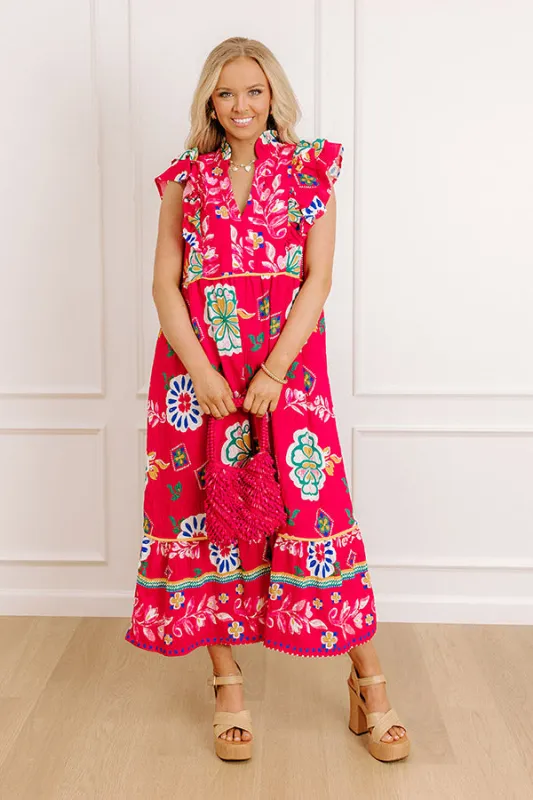 Margarita Sippin Floral Midi Dress sold by Impressions