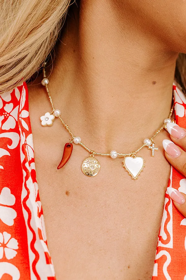 Feeling Social Charm Necklace sold by Impressions