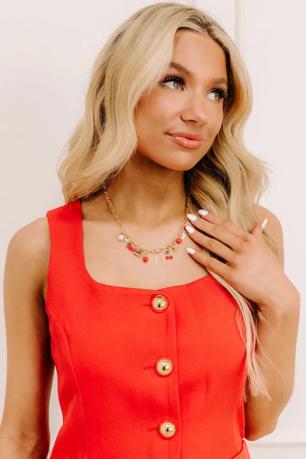 Strawberry Kisses Charm Necklace sold by Impressions product image thumbnail 2