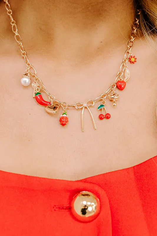 Strawberry Kisses Charm Necklace sold by Impressions