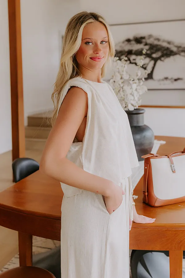 Boardwalk Stroll Linen-Blend Top sold by Impressions product image thumbnail 4