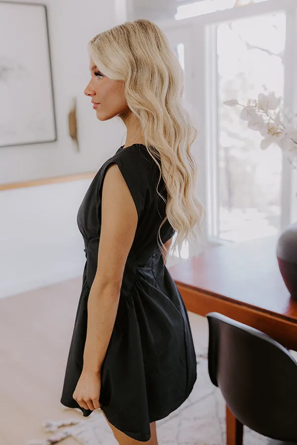 Cheers To Happiness Mini Dress in Black sold by Impressions product image thumbnail 3