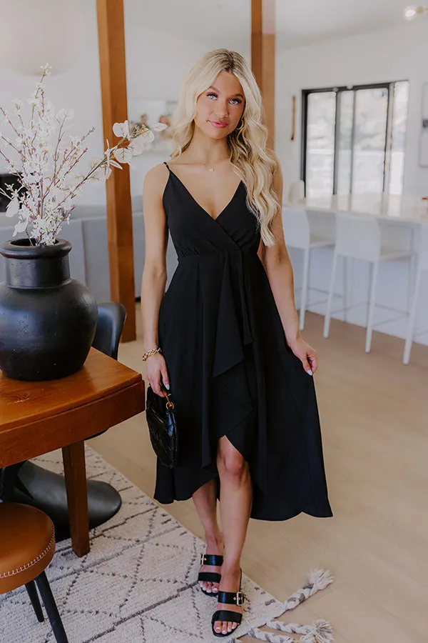 Cocktails First Midi Dress in Black sold by Impressions product image thumbnail 5