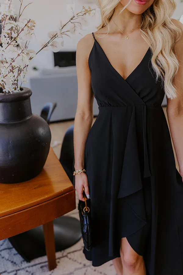 Cocktails First Midi Dress in Black sold by Impressions product image thumbnail 2