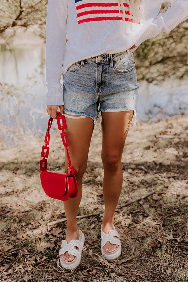 JUDY BLUE Maeve High Waist Distressed Shorts sold by Impressions product image thumbnail 3