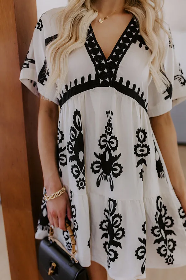 Resort Chic Mini Dress in Cream sold by Impressions product image thumbnail 3